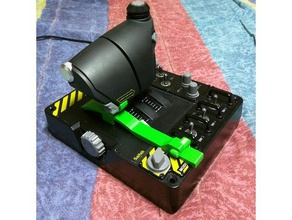 x-55 accélérateur de détente add-on les jeux vidéo cliquet saitek la manette des gaz x55 3d print model - Mito3D