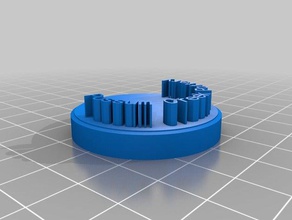 meine angepasste Miniatur-sockel w text Requisiten kundengebundene 3d print model - Mito3D