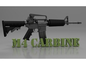 clints carabina m4 prop props ar15 rifle de asalto cosplay m4a1 3d print model - Mito3D