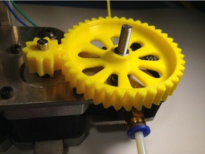 reach 3d large small extruder gears printer parts reach3d 3d print model - Mito3D