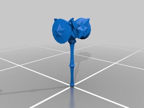 star guardian poppy's hammer 65 ft long props league legends lol poppy 3d print model - Mito3D