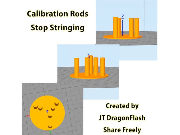 stringing calibration rods 3d printing tests 3D print model - Mito3D