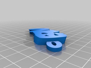 1 erin Anahtarlık özelleştirilmiş 3d print model - Mito3D