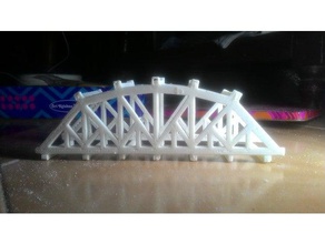 pennsylvania-truss bridge Gebäude & Strukturen Brücke Struktur Bruchband 3d print model - Mito3D