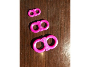 doppio appendiabiti clips forniture di famiglia clip hook più dimensioni 3d print model - Mito3D