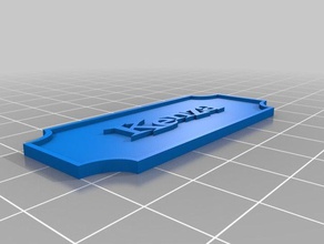 minha placa de identificação personalizado decoração 3d print model - Mito3D