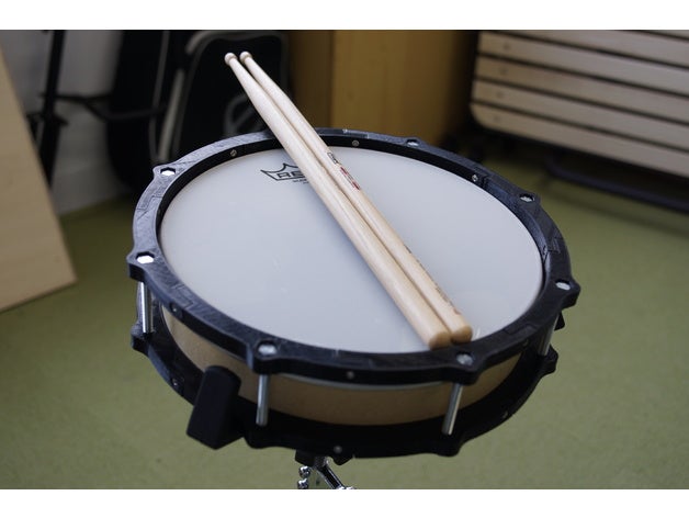 10 pouces de l'e-drum pad petite imprimante 3d la musique arduino le bricolage tambour les tambours drumset e-drum instrument instruments pavé déclencheur 3D print model - Mito3D