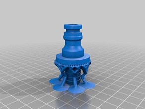 quick garden male connector into hose 13mm outdoor & connect 3d print model - Mito3D