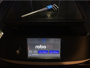 robo 3d c2 r2 allen hex key holder tool holders & boxes customized robo3d 3d print model - Mito3D