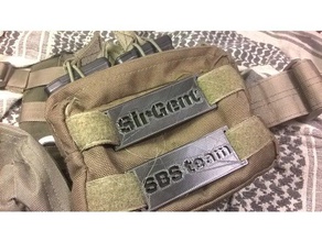 sbs team molle tag sport & outdoors customized 3d print model - Mito3D