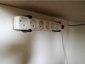 Buchse Halter office Klammern socket 3d print model - Mito3D