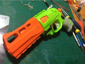 nerf doublestrike 'rhino' barril de la cubierta juguetes y accesorios juego 3d print model - Mito3D