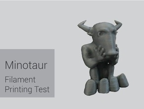 minotaur felfil baskı testi 3d testleri canavar 3d print model - Mito3D