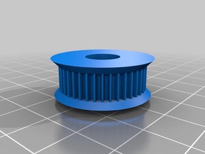 gt2 2 mm polea de diámetro 10mm diente depth1 partes personalizado 3d print model - Mito3D
