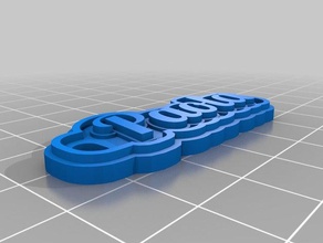 llavero paola keychains customized 3d print model - Mito3D