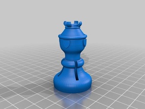 original peças de xadrez A impressão 3d 3d print model - Mito3D