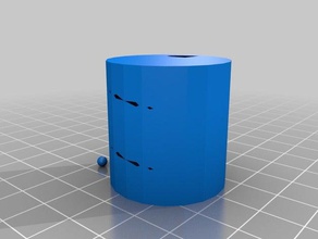 cilindro buraco em espiral bola 3d print model - Mito3D
