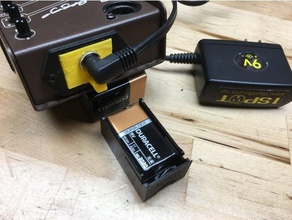 Bateria de 9v bandeja adaptador lr baggs para-di outros eletrônica o áudio a bateria criado freecad energia pro audio pedal efeitos 3d print model - Mito3D