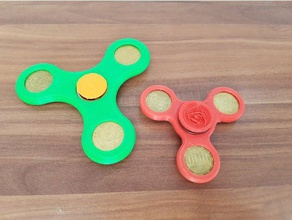big 50 cent small 20 spinner toys & games coins fidget 3d print model - Mito3D
