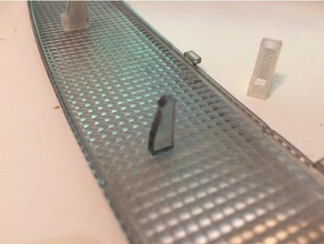 audi tt mk1 roof light holder repair - transparent part automotive 3d print model - Mito3D