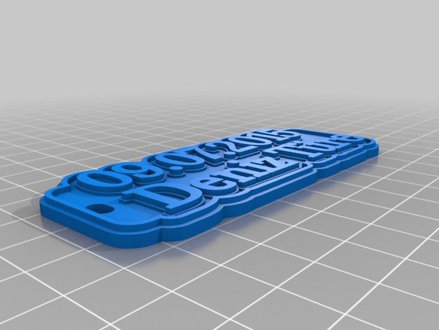 deniz t re keychains customized 3D print model - Mito3D