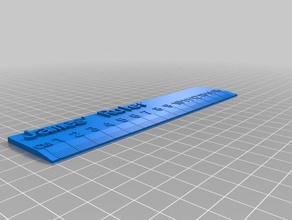 james' ruler tools 3d print model - Mito3D
