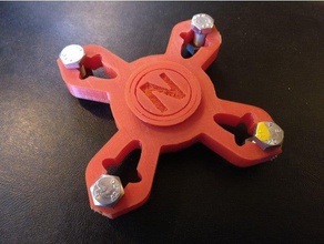 industrial fidget giratório - diy mecânico de brinquedos rolamento esferas parafusos personalizado fazer faça você mesmo hobby o seu auto fidget-brinquedo inquieta fidgetspinner mão spinners brinquedo pesado pesados nozes 3d print model - Mito3D