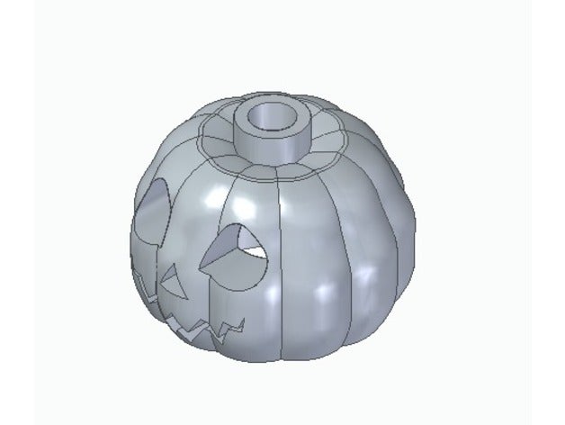 lego jack-o-lanturn hat toy & game accessories halloween jack-o-lantern compatible pumpkin 3D print model - Mito3D