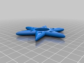 6 sided shuriken spinner mechanical toys fidget hand toy 3d print model - Mito3D