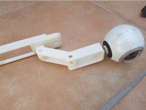double pendulum arm mavic pro camera attachment dji drone 3d print model - Mito3D