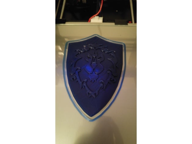alliance emblème du monde de warcraft art l'alliance l'emblème 3D print model - Mito3D