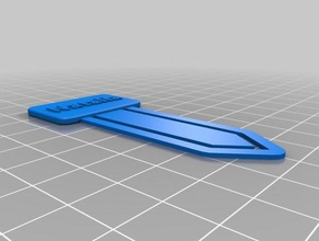 my customized bookmark paper clip natalia office 3d print model - Mito3D