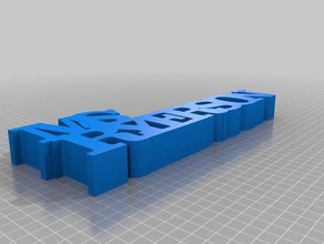 mi personalizados variable palabra escultura de ryerson las esculturas personalizado 3d print model - Mito3D