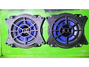 speaker grill 120mm 3d printing 3d print model - Mito3D