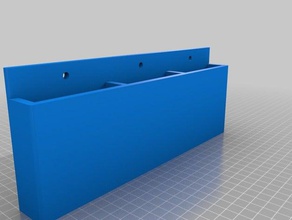 3 bin porte-outils & boîtes personnalisé 3d print model - Mito3D