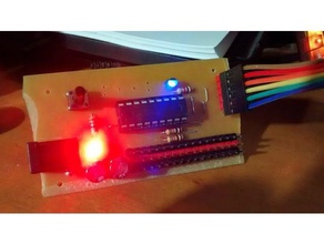 pic16f628a conselho de desenvolvimento eletrônica 18 pinos do pic arduino pickit2 3d print model - Mito3D