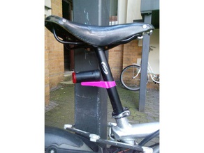 pil ışığı mount aldi bisiklet arka ışık spor ve açık hava 3d print model - Mito3D