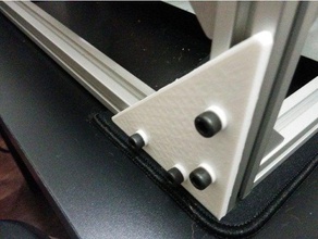2020 corner brackets m3 m4 m5 use fasteners 10 12mm long 3d printer parts aluminum extrusion misumi v-slot angle bracket 3d print model - Mito3D