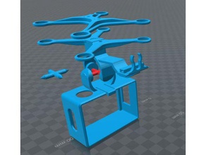 kardanische Schwerkraft gimball action-cam alle einer cam fpv quadcopter r c Fahrzeuge 3d print model - Mito3D