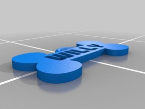 pet-Blatt-willy Haustiere - Kragen Platte Blatt 3d print model - Mito3D