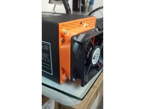 remezclada wanhao duplicador tapa ventilador de 80 mm adaptador Impresora 3d accesorios 3d print model - Mito3D