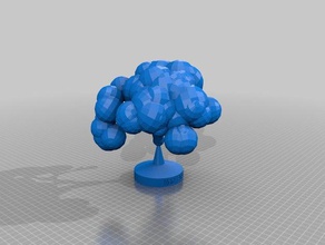 meine angepasste prozedural generierten Bäume Modelle kundengebundene 3d print model - Mito3D