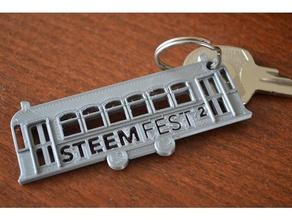 steemfest2 Anahtarlık aksesuarlar 3d print model - Mito3D