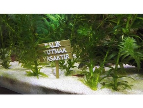acquario arredamento akvaryum dekor gli animali domestici l'acquario di nessuna attività pesca 3d print model - Mito3D