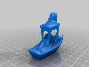 assombrado benchy A impressão 3d 3dbenchy barco o teste 3d print model - Mito3D