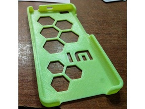 xiaomi mi5 case hexagon logo mobile phone smartphone 3d print model - Mito3D