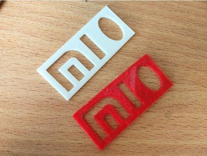 xiaomi logo keychain keychains mi 3d print model - Mito3D