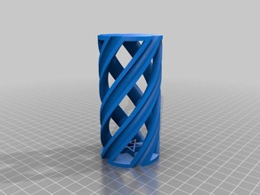 pentagram vazoda heykeller spiral vazo 3d print model - Mito3D