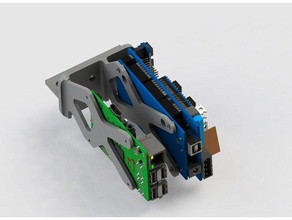 raspberry pi & ramps 14 mount 2020 3d printer parts extrusion arduino mega 2560 diy ultimaker 3d print model - Mito3D