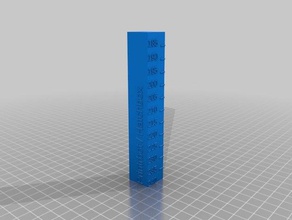 bamtak fluorescente azul La impresión en 3d de las pruebas personalizado 3d print model - Mito3D
